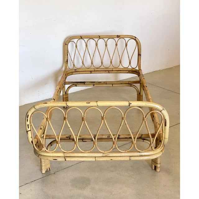 Bamboo Bed, 1970s For Sale - Image 5 of 11