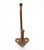 Traditional Vintage Double Arm Brass Plated Steel Wall Hook For Sale - Image 3 of 4