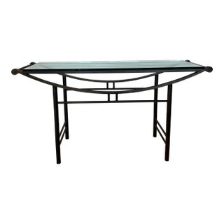 Post Modern Iron Console Table For Sale