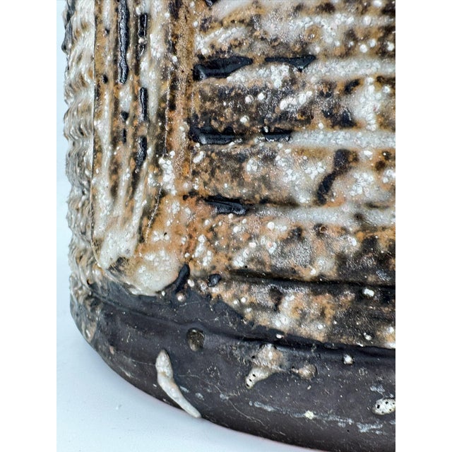 Brutalist Fat Lava Floor Vase by Jünger Keramik, Germany, 1970s For Sale - Image 14 of 18