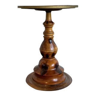 Vintage Turned Wood Butterly Wing Table For Sale