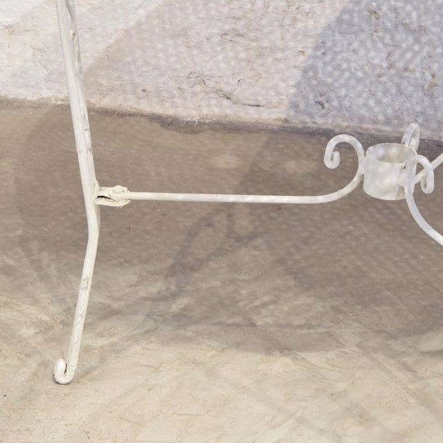 1950s Round Garden Table in Wrought Iron, 1950s For Sale - Image 5 of 10