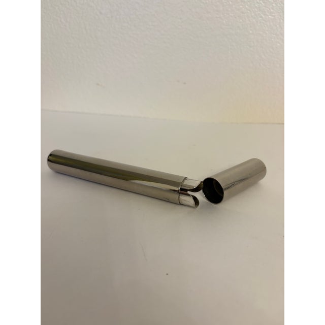 Mid-Century Modern Vintage Silver (Plated) Cigar Case For Sale - Image 3 of 3