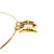 Vintage Tiffany & Co. 18K Gold buckle style pendant from the 2001 collection with a 2.5 mm Omega wire chain. Measurements:...