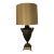 Neoclassical Basalt With Gilt Rams Heads Lamp For Sale
