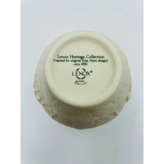 Ceramic Vintage Lenox China "Cherub" Heritage Collection Bisque Posy Vase For Sale - Image 7 of 10