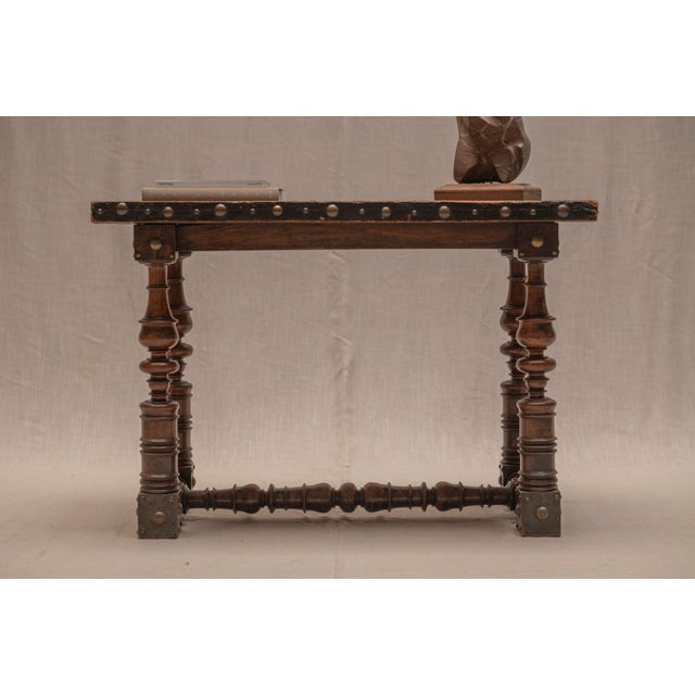 Brown 18th Century Spanish Console Table For Sale - Image 8 of 17