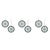 2020s Snowflake Ornament Set of 6  4.5"H Iron & Acrylic For Sale - Image 5 of 5