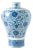 Blue & White Meiping Vase with Interlocking Lotus For Sale
