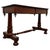 A handsome 19th-century English side table, finely crafted from mahogany and distinguished by its substantial twin-...