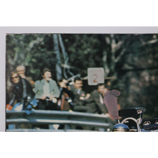 Champion Advertising Poster of Ronnie Peterson in John Player Special Lotus, 1973 For Sale - Image 9 of 11