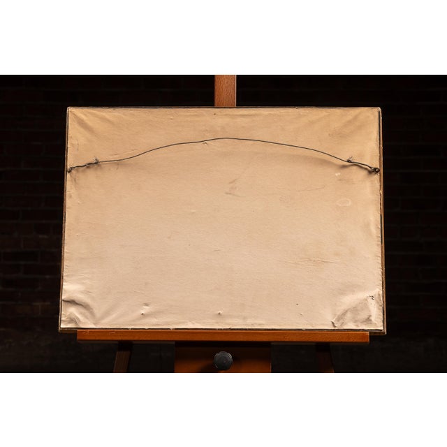 Wood Antique Rog "Deposit" Foil Trade Sign For Sale - Image 7 of 8