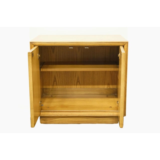 Late 20th Century White of Mebane Contemporary Asian Inspired 26" Cabinet Nightstand 755-71 in Sand Finish For Sale - Image 5 of 11