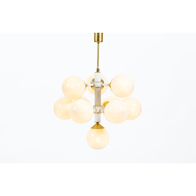 1970s 1970s Mid-Century Modern Sputnik Chandelier by Szarvasi, Hungary 3 Available For Sale - Image 5 of 15