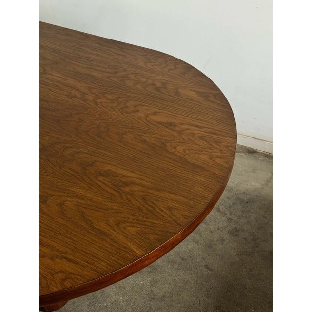 Dining Table With Cylindrical Pedestals For Sale - Image 9 of 10