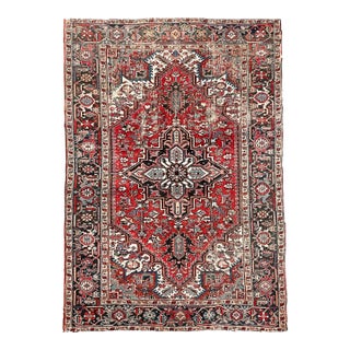 1930's Pocket Natural Hand-Spun Wool Rug 6.7 x 9.1 For Sale