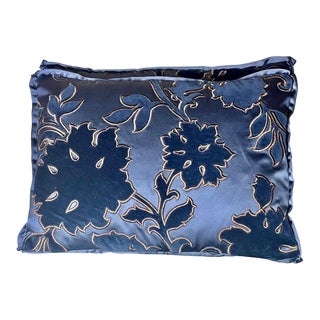 Pair of Silk & Velvet Designer Pillows For Sale