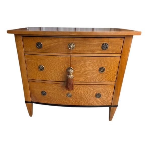 Swedish Biedermeier Chest of Drawers in Elm, 1840 For Sale