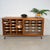 Mid-Century Modern Vintage German Pine Sideboard with 24 Drawers and Glass Sliding Doors, 1960s For Sale - Image 3 of 14