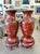 Large 19th Century Chinese Red Lacquered Palace Vases on Stands For Sale - Image 11 of 18