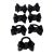Juliska Tuxedo Napkin Ring Set/7 For Sale