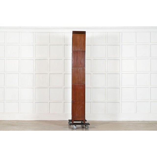 Large Gunn Mahogany Glazed Sectional Bookcase, 1900 For Sale - Image 9 of 17