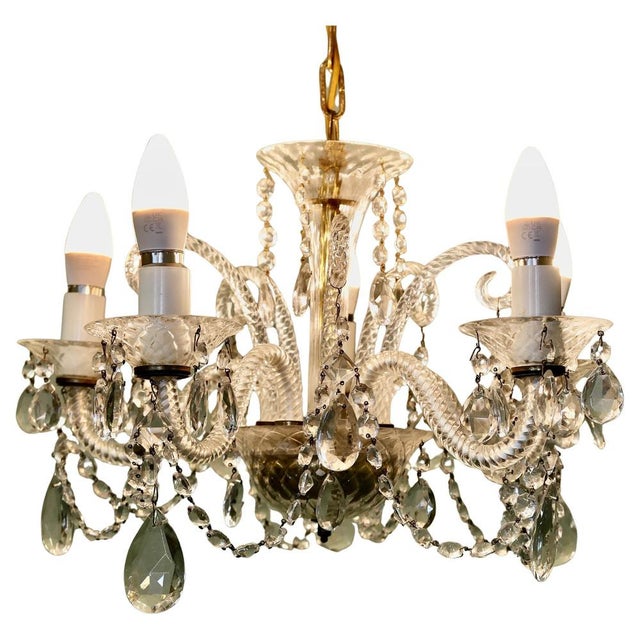 Vintage Venetian Style Chandelier, 1970 For Sale - Image 9 of 9