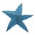 Metal 1950s Blue Rustic Oversized Metal Star For Sale - Image 7 of 7