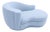 Vladimir Kagan Style Chaise Lounge Post Modern For Sale