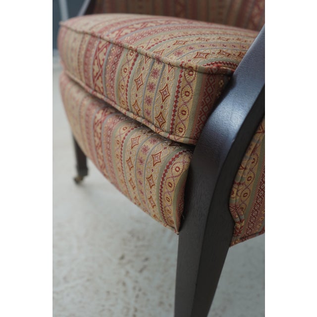 Pair of Hancock & Moore Upholstered Tub Barrel Back Chairs For Sale - Image 15 of 18