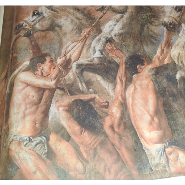 1990s 1990s Huge Signed Fine Art "Ferocitas" Giclee on Canvas by Tomasz Rut For Sale - Image 5 of 18