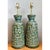 Vintage Mid-Century Modern Green Textured Ceramic Table Lamps - a Pair For Sale - Image 10 of 12