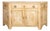 Italian Early 19th Century Bleached Credenza with Canted Sides Doors and Drawers For Sale