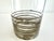 1960s Mid-Century Modern Silver Rim Cocktail Glasses With Chrome Carrier - Set of 8 For Sale - Image 9 of 10