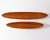 Mid-Century Modern Mid-Century Wooden Canoe-Shaped Bowls For Sale - Image 3 of 8