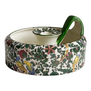 Vintage Royal Doulton “Persian” Chintz Candle Holder - England, Pattern D3550 For Sale