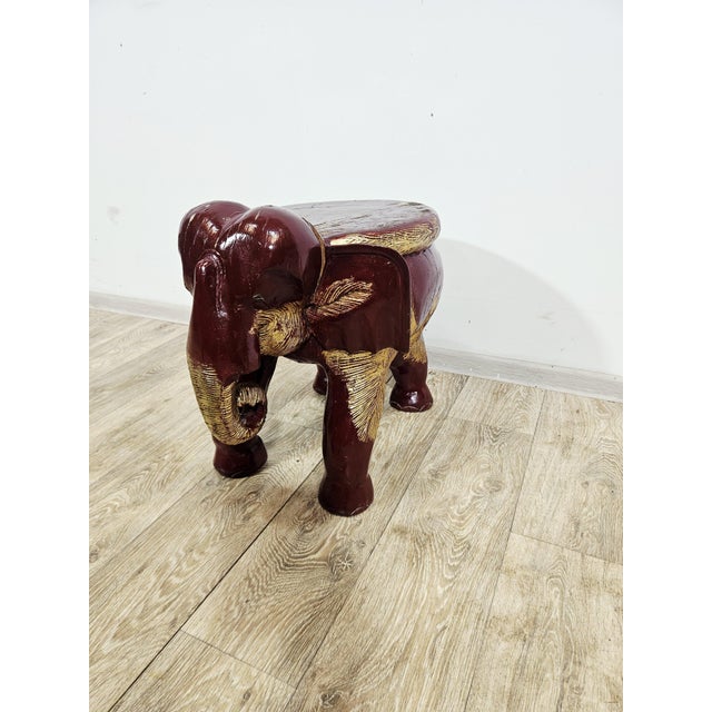 Antique Elephant Side Stool, 1800s For Sale - Image 12 of 16