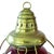 Perkins Marine Lamp Antique Perkins Brass Onion Lantern 20" Ruby Red Glass Nautical Ship Oil Lamp For Sale - Image 4 of 8