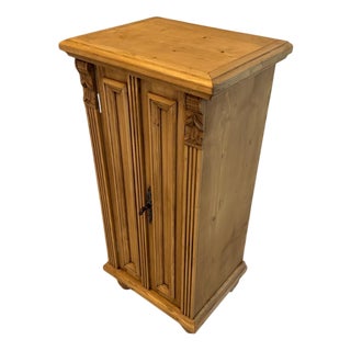 Antique Rustic Softwood Cabinet For Sale
