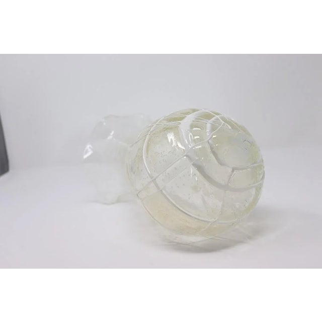 Italian Vase in Transparent Murano Art Glass, 1980s For Sale - Image 10 of 12
