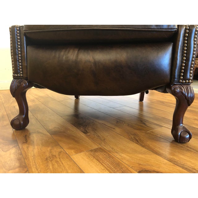 Bradington Young Presidential Reclining Wing Chair | Chairish