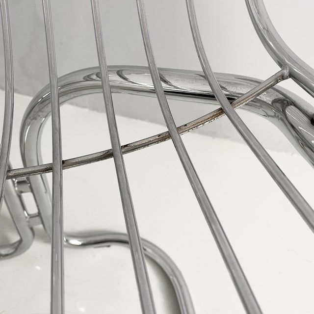 Italian Modern Chairs in Steel, 1970s, Set of 6 For Sale - Image 12 of 18