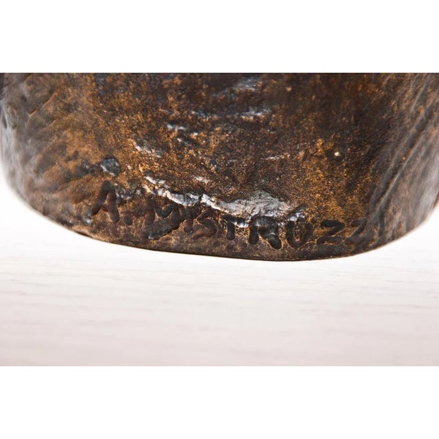 1930s Woman's Chest - Bronze Sculpture by Aurelio Mistruzzi 1930 For Sale - Image 5 of 6