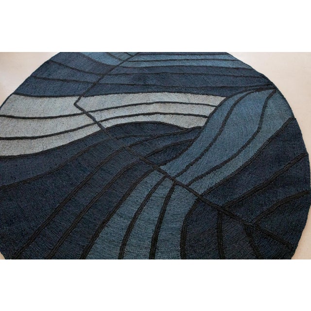 Not Yet Made - Made To Order Jiko II (Deep Sea) Rug by Kelechi Ejikeme for Swallo Studio For Sale - Image 5 of 11