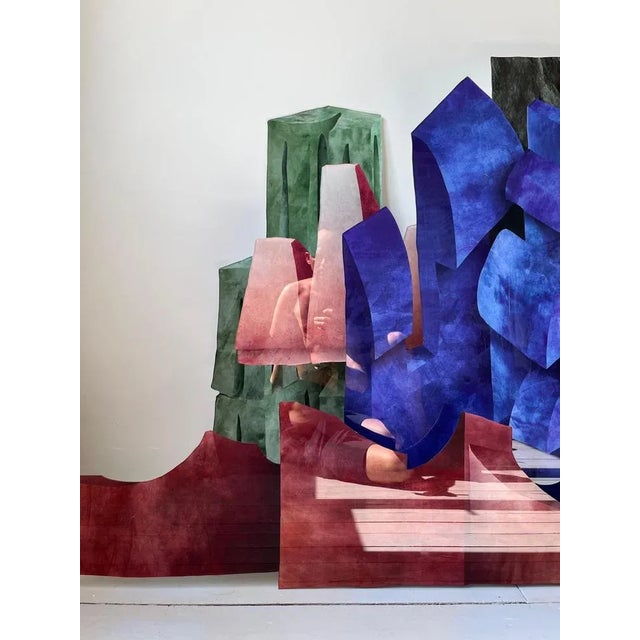 Textile Velvet Realities Chocolate Wall Sculpture by Sven Jansse For Sale - Image 7 of 11