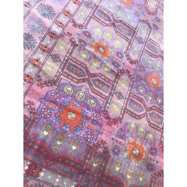 Vintage Turkmen Rug For Sale - Image 10 of 15