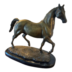 Vintage Large Bronze Horse Sculpture by Humberto Peraza