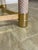 Copper 1980s Vintage Italian Brass Horn 1 Coffee and 2 End Tables Thick Glass - Set of 3 For Sale - Image 8 of 12
