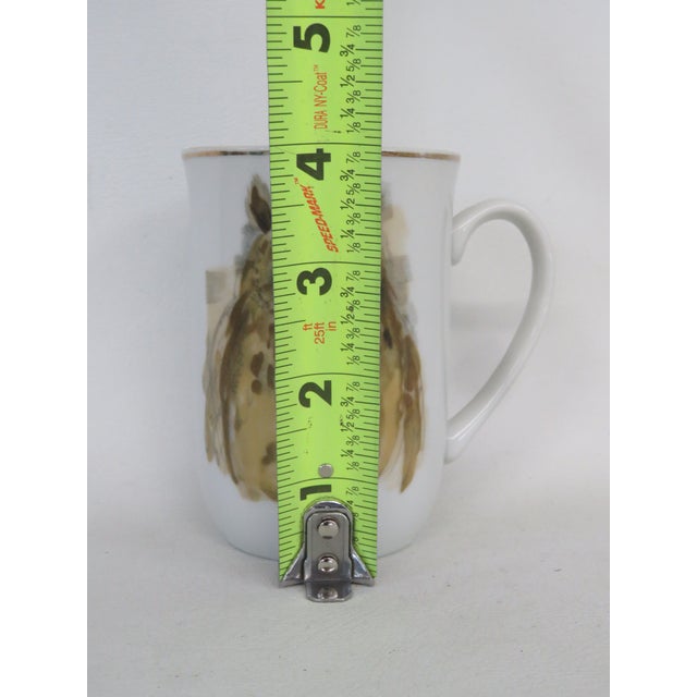 Vintage Enesco 1976 Woodland Haven Owl Coffee Tea Mug With Gold Rim 4695b For Sale In Miami - Image 6 of 10