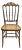 Vintage Chiavari Style Carved Wood Chair With Caned Seat For Sale
